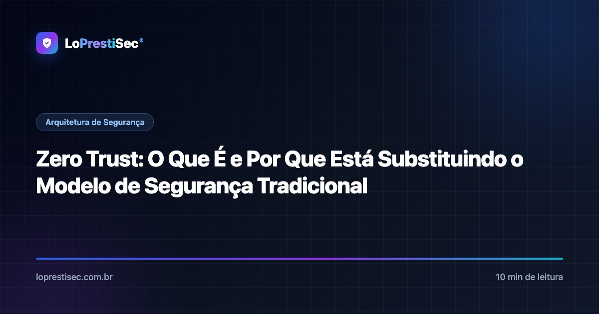 Zero Trust: O Que É e Por Que Está Substituindo o Modelo de Segurança Tradicional